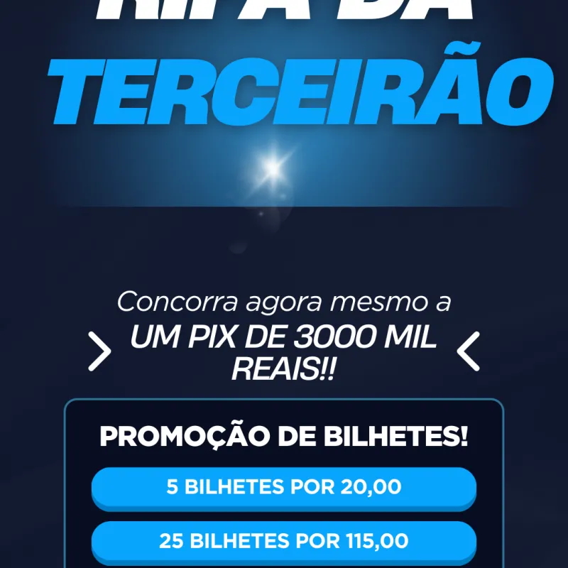 Imagem da campanha RIFA DO TERCEIRÃO