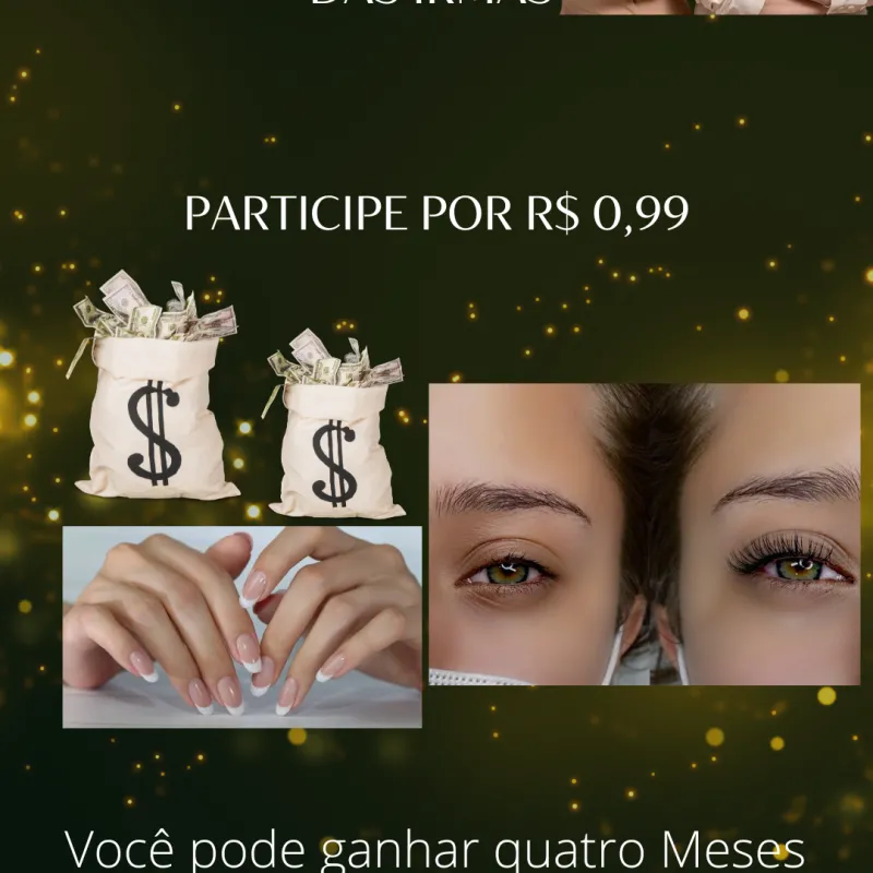Imagem da campanha ✨Mil reais no pix ou 4 meses de cílios e unhas✨