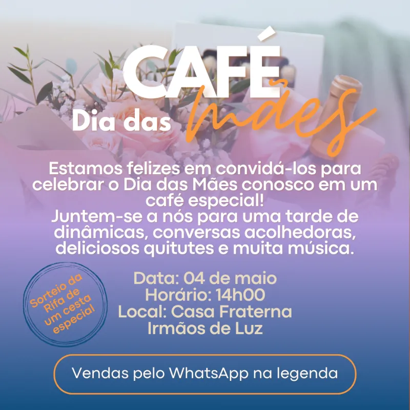 Imagem da campanha Rifa Cesta Dia das Mães