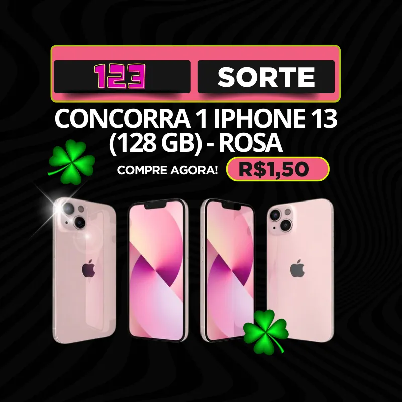 Imagem da campanha CONCORRA 1 IPHONE 13 (128 GB) - ROSA