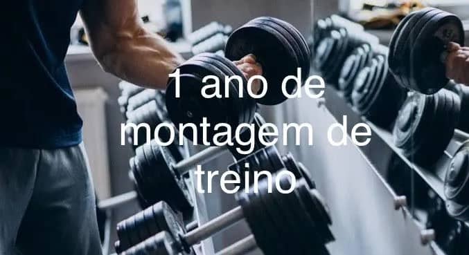 Imagem da campanha 1 ano de montagem de treino
