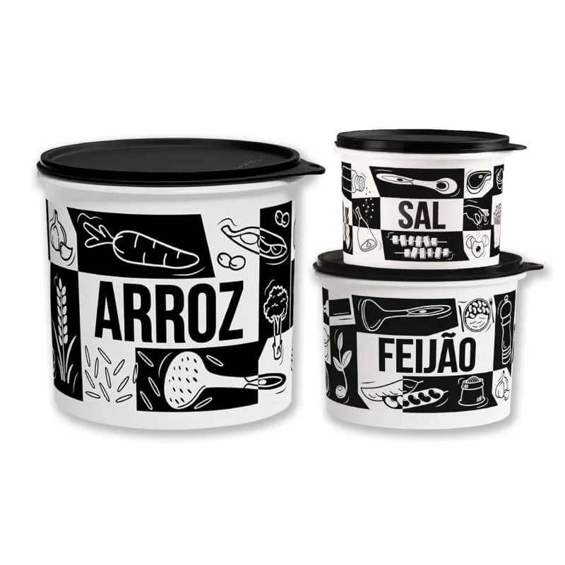 Imagem da campanha Linha de mantimentos Tupperware