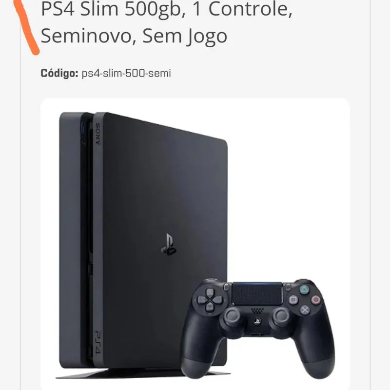 Imagem da campanha 🍀 AÇÃO SOLIDÁRIA 🍀PS4 SLIM + 1 CONTROLE + JOGO