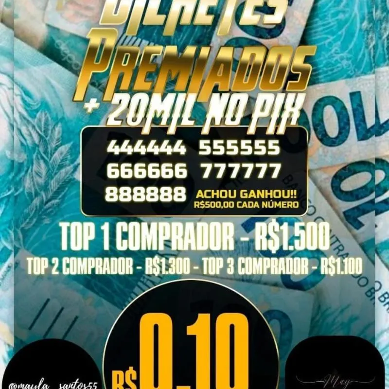 Imagem da campanha BILHETES PREMIADOS  E MAIS 20K NO PIX