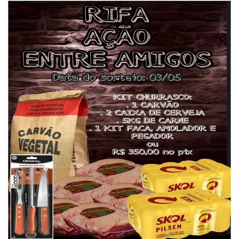 Imagem da campanha KIT CHURRASCO OU R$ 350,00 no pix