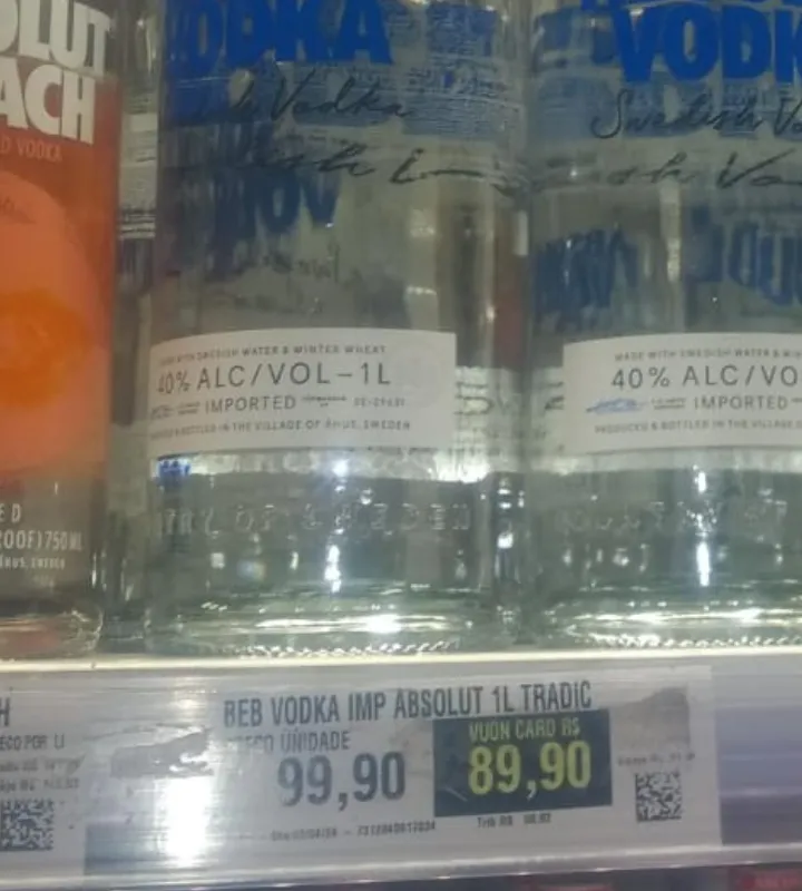 Imagem da campanha Rifa de 2 vodka Absolut de Litro