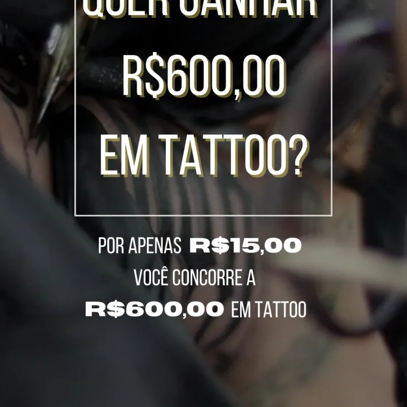 Imagem da campanha Rifa Angel com tattoo