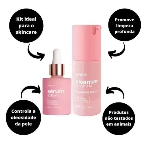 Imagem da campanha RIFA | Kit skincare | Kit Sérum + Sabonete Wepink