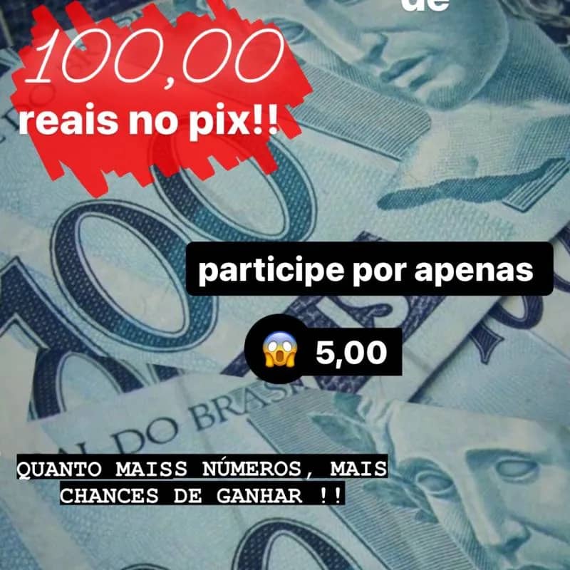 Imagem da campanha Ganhe 100,00 no pix