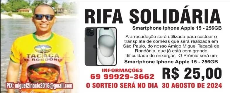 Imagem da campanha MIGUEL TACACÁ DE RONDÔNIA