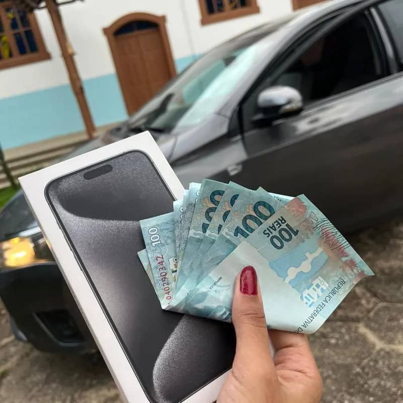 Imagem da campanha Açaozinha do Iphone 15 Pro Max ou 5k no pix