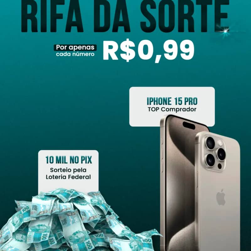 Imagem da campanha RIFA FLAVIANE