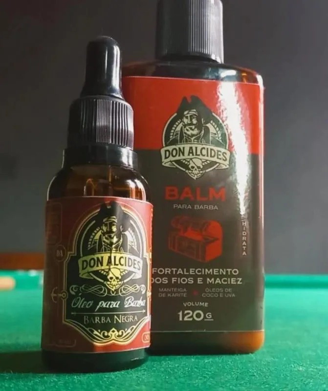 Imagem da campanha 1balm e 1 óleo para barba ou valor dos produtos no pix