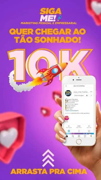 Imagem da campanha 10 MiL SEGUIDORES 🚀