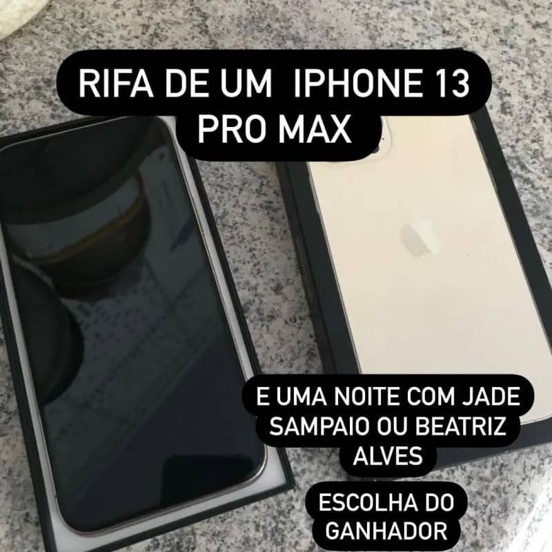 Imagem da campanha Rifa de um iphone 13 pro max