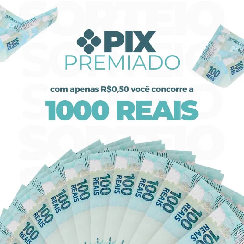 Imagem da campanha Pix da Sorte 1° ação