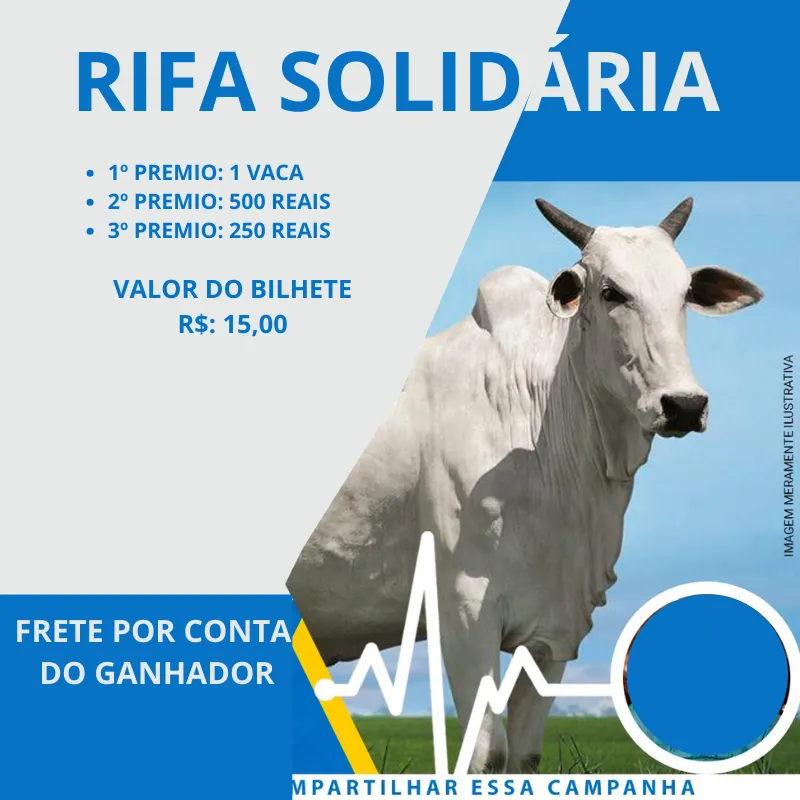 Imagem da campanha GRANDE RIFA, AÇÃO ENTRE AMIGOS