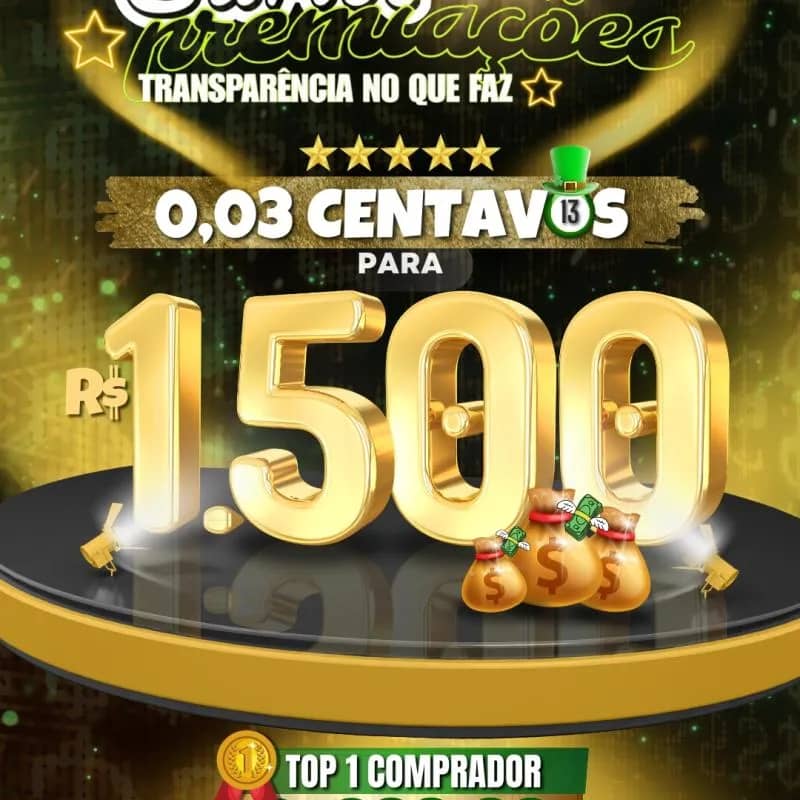 Imagem da campanha 0,03 CENTAVOS PARA 1.500,00 REAIS NA CONTA
