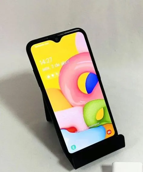 Imagem da campanha Sorteio de um smartphone A01 por apenas 0,50 centavinhos