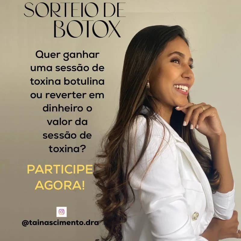 Imagem da campanha Sorteio da Beleza: Concorra a um Tratamento de Botox