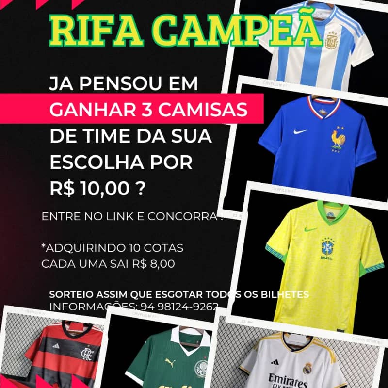 Imagem da campanha 3 Camisas de Time