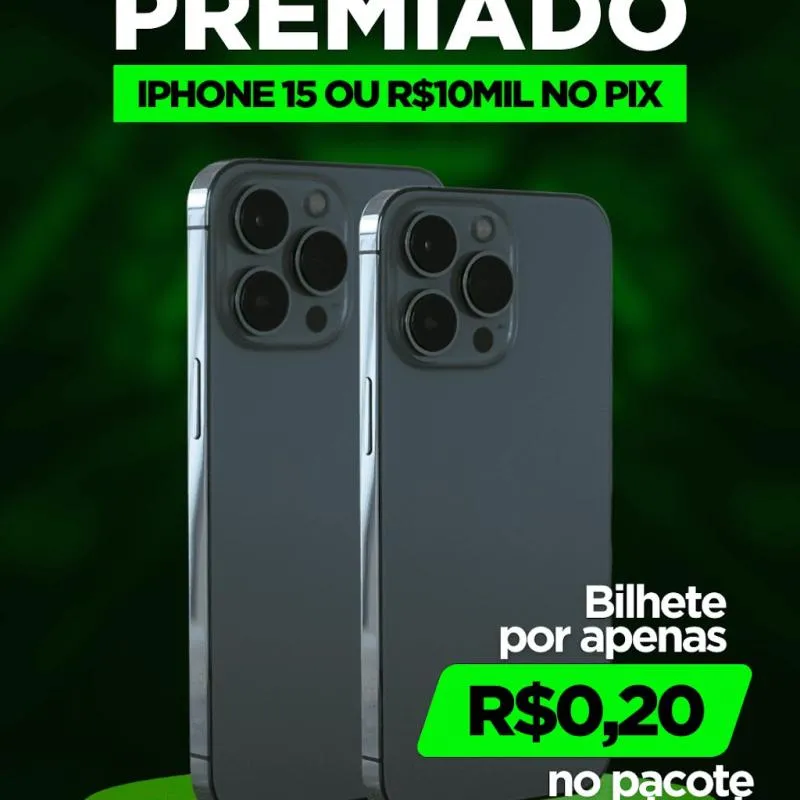 Imagem da campanha iPhone 15 ou 10k na conta