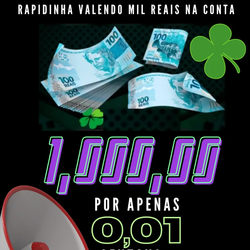 Imagem da campanha 1,000,00 com 0,01 centavo