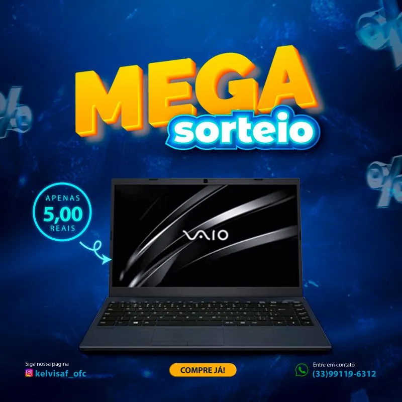 Imagem da campanha Notebook Vaio
