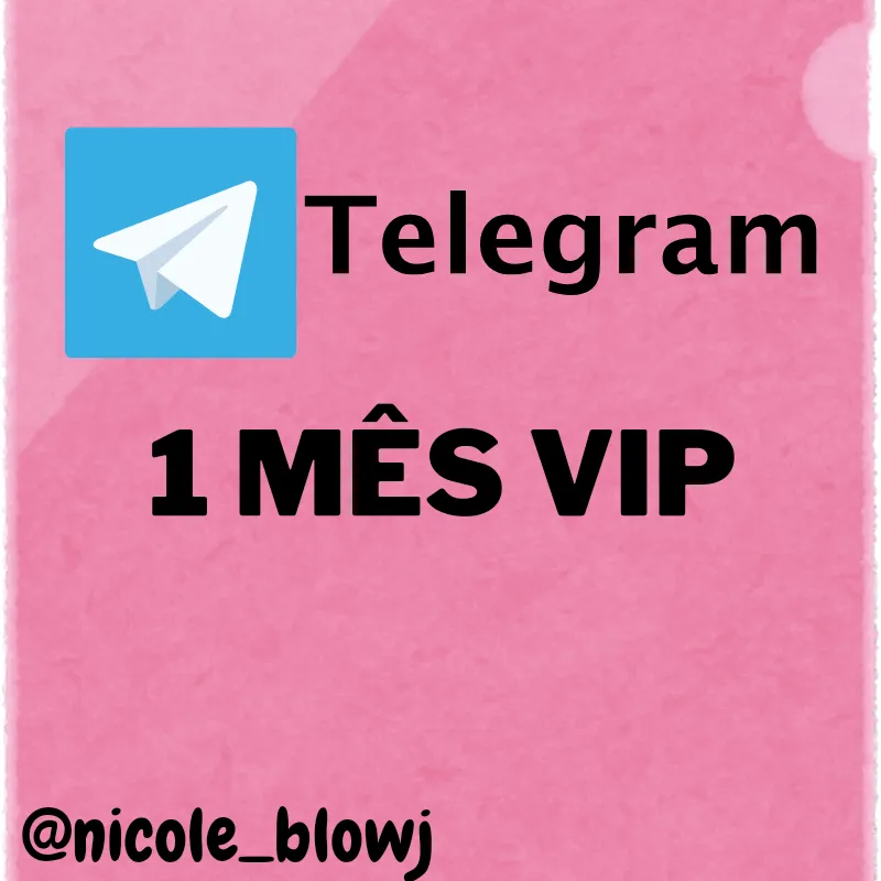 Imagem da campanha 1 MÊS TELEGRAM VIP