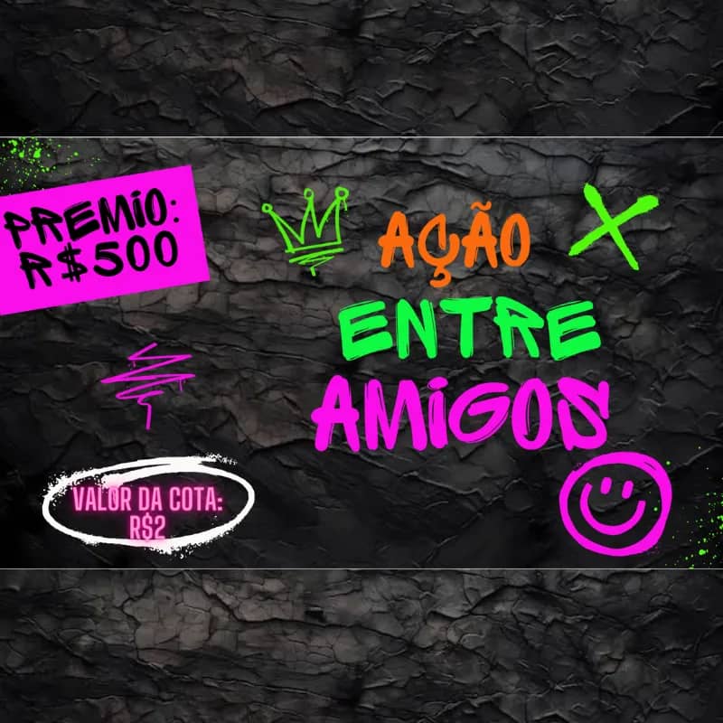 Imagem da campanha Rifinha: Investe R$2 pra ganhar R$500