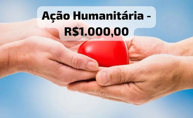 Imagem da campanha Rifa R$1.000,00 - Ação Humanitária