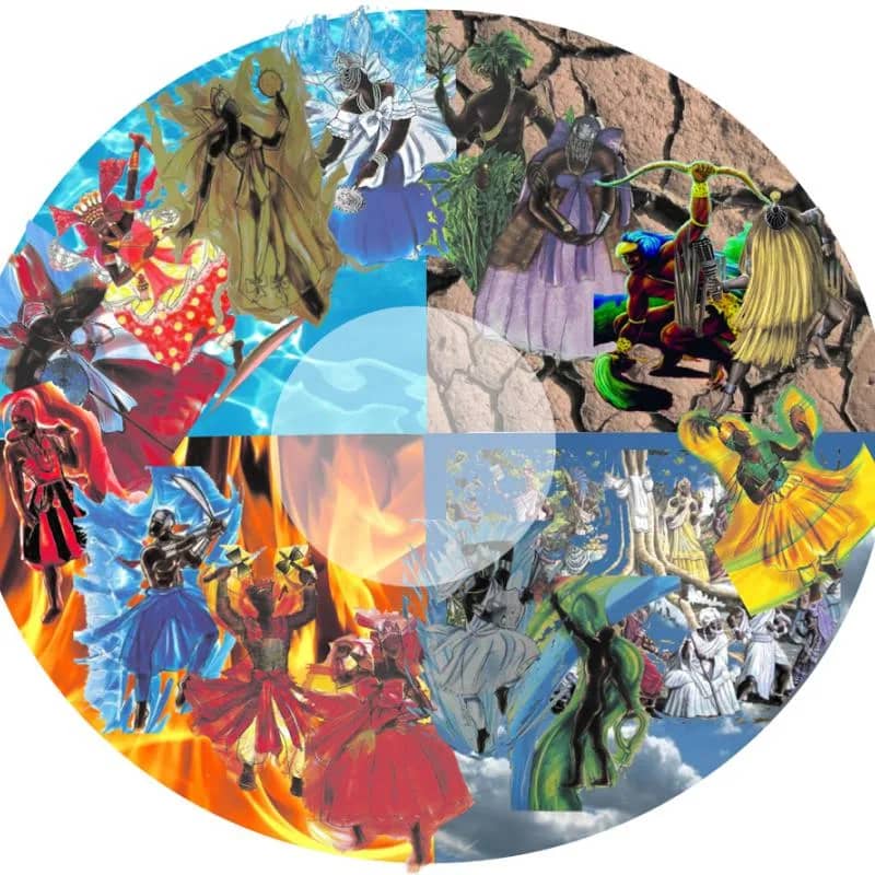 Imagem da campanha Ajude a perpetuar o candomble!