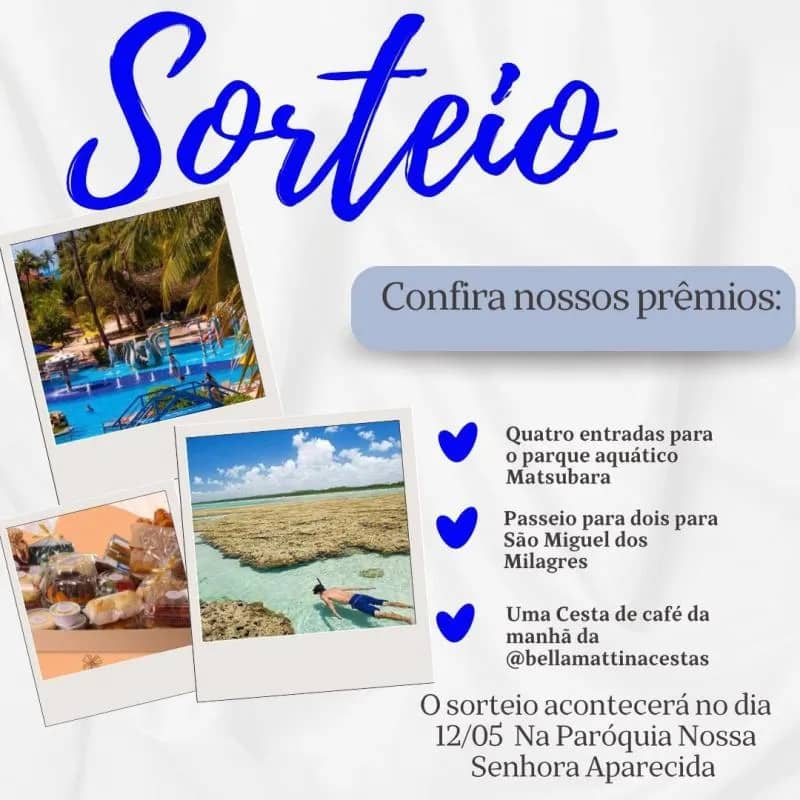 Imagem da campanha Sorteio de prêmios valor R$5,00