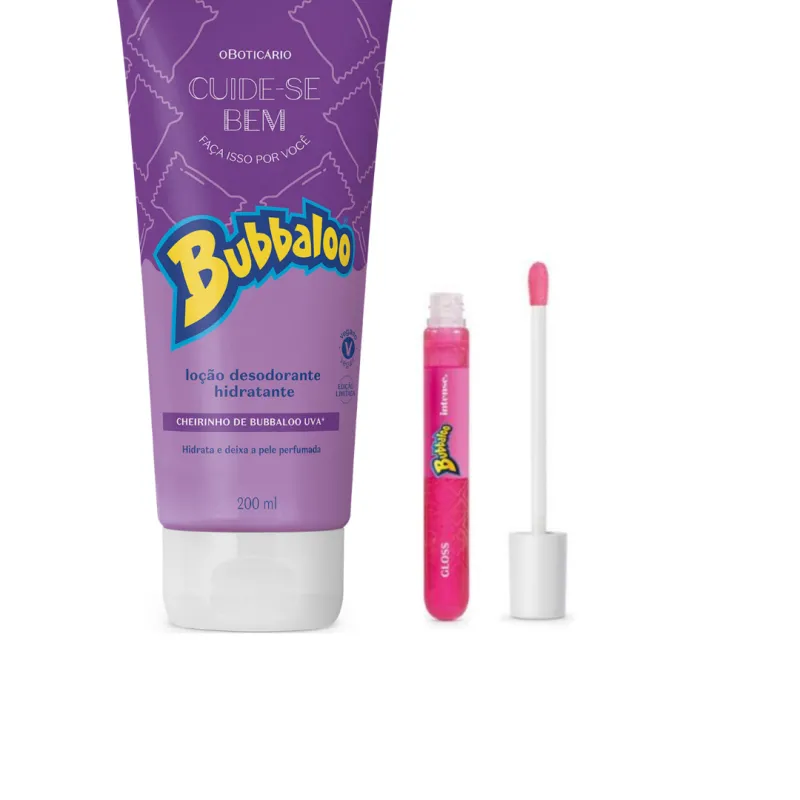 Imagem da campanha Kit bubbaloo hidratante+ gloss