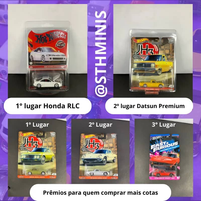 Imagem da campanha 4° Rifa - 1° Honda RLC / 2º Datsun premium