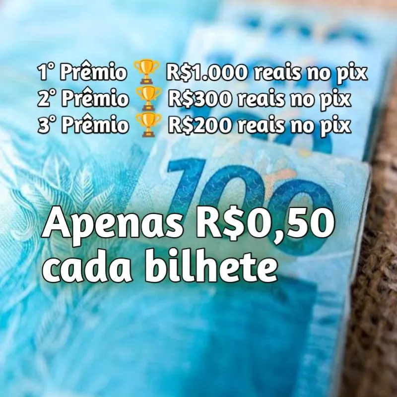 Imagem da campanha R$1.000 reais no pix