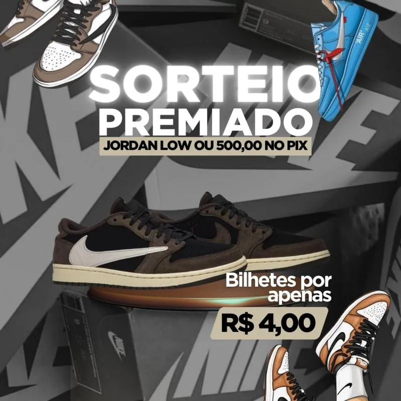 Imagem da campanha Jordan Low Travis Scott