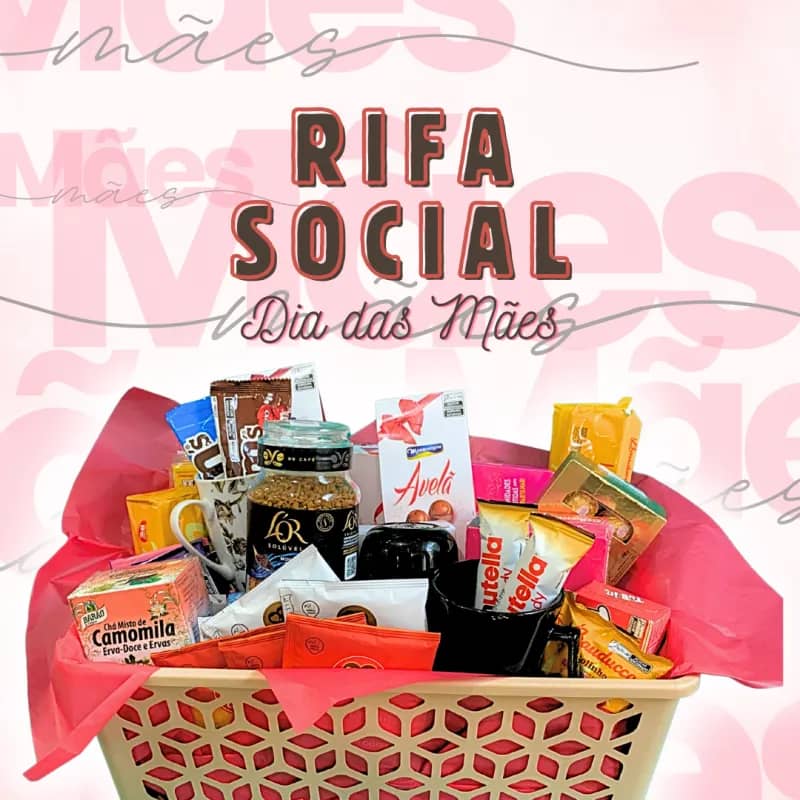 Imagem da campanha Rifa Social Dia das Mães - Projovem Leste