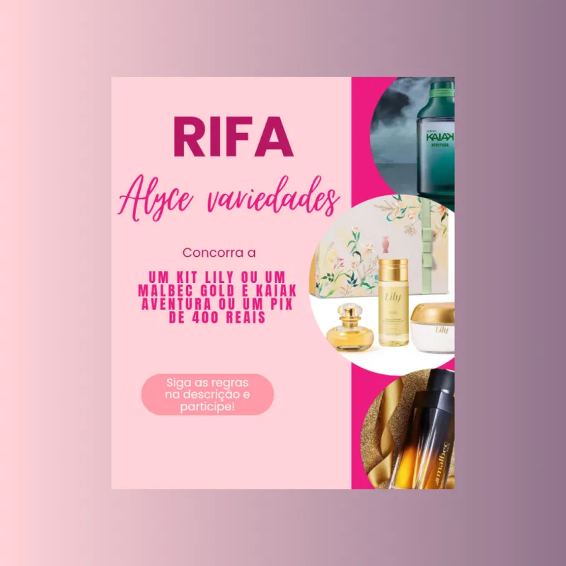 Imagem da campanha Rifa Alyce Variedades