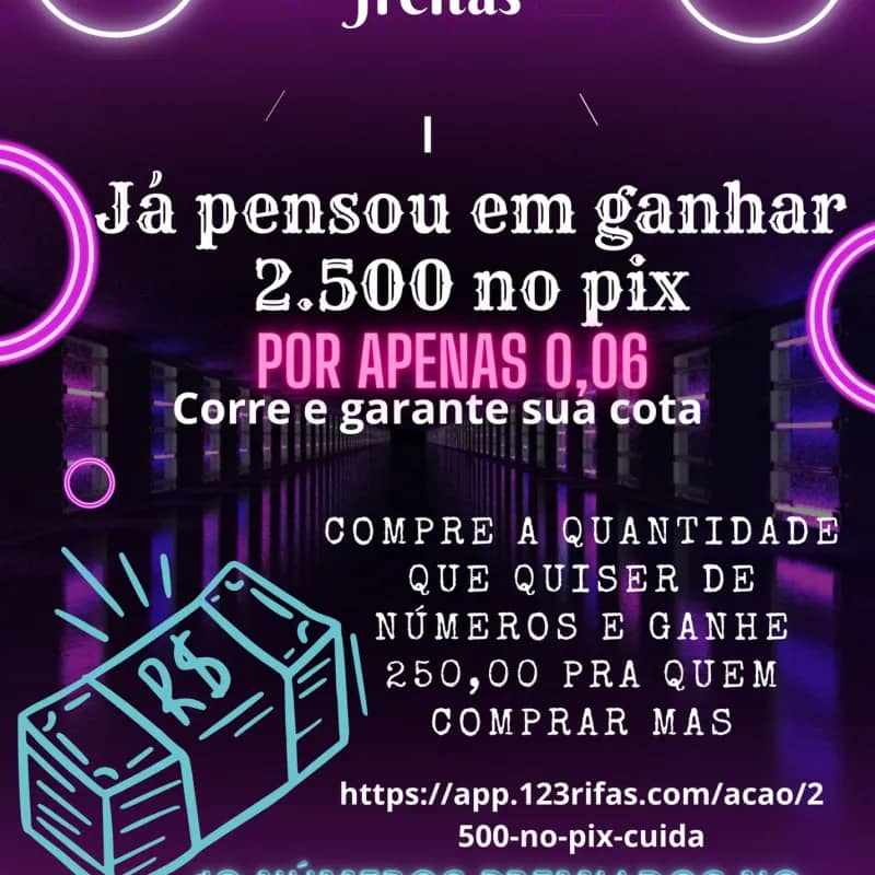 Imagem da campanha 2.500 no pix cuida