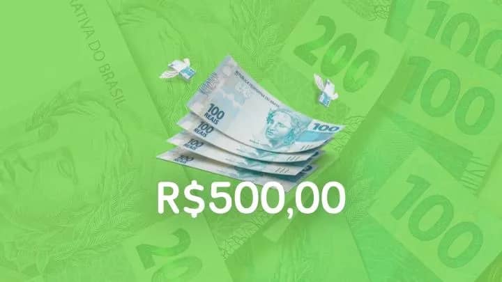Imagem da campanha R$500 NO PIX