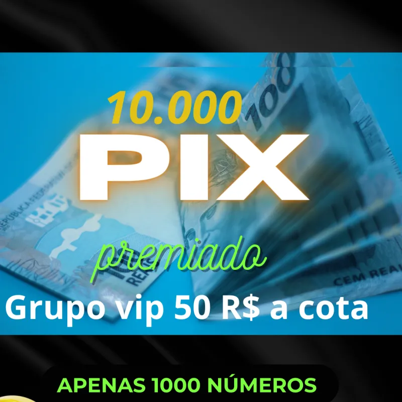 Imagem da campanha Pix premiado 10k