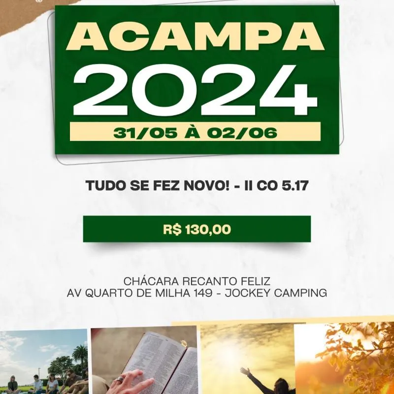 Imagem da campanha Acampamento 2024 - VI IBI