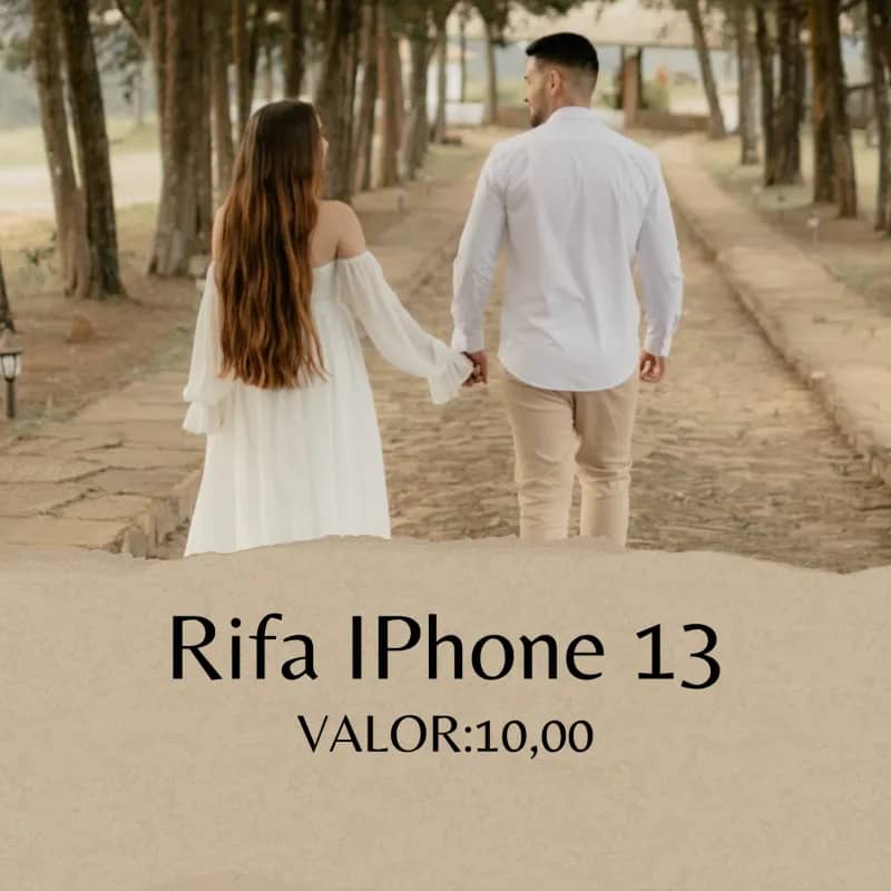 Imagem da campanha Rifa IPhone Lacrado Chris e Lucas