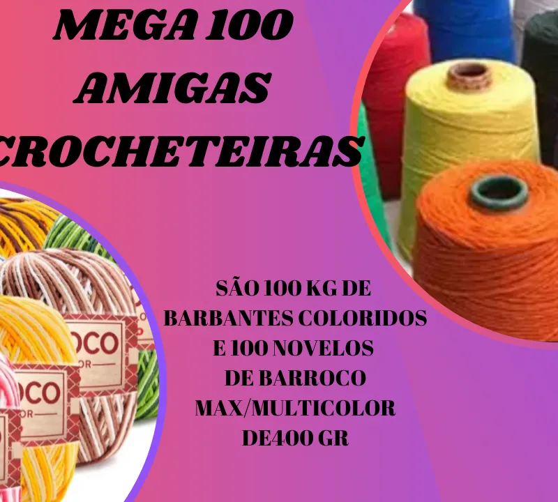 Imagem da campanha Mega 100 crochê e cia