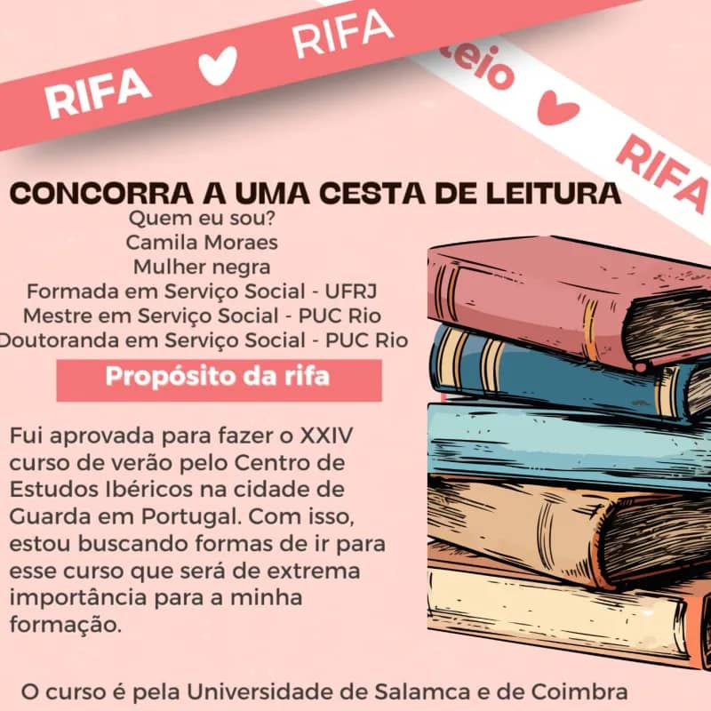 Imagem da campanha Rifa de cesta de leitura