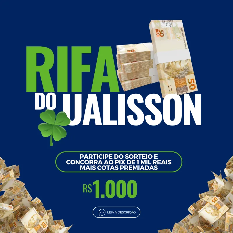 Imagem da campanha PIX DO UALISSON