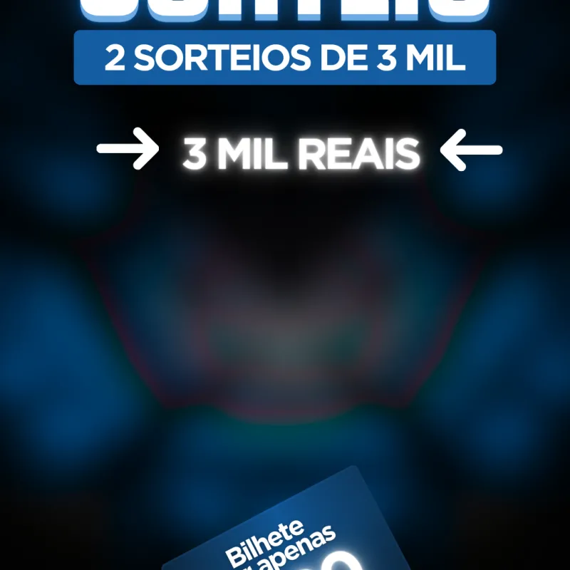 Imagem da campanha 2 prêmios de 3 mil reais