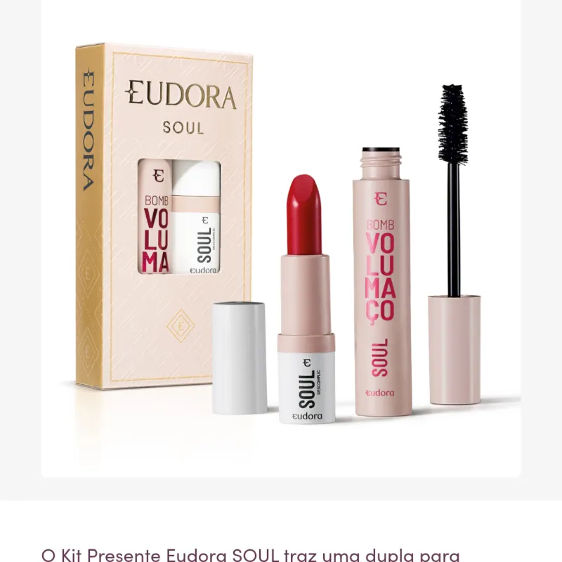 Imagem da campanha Kit dia das Mães Eudora Soul