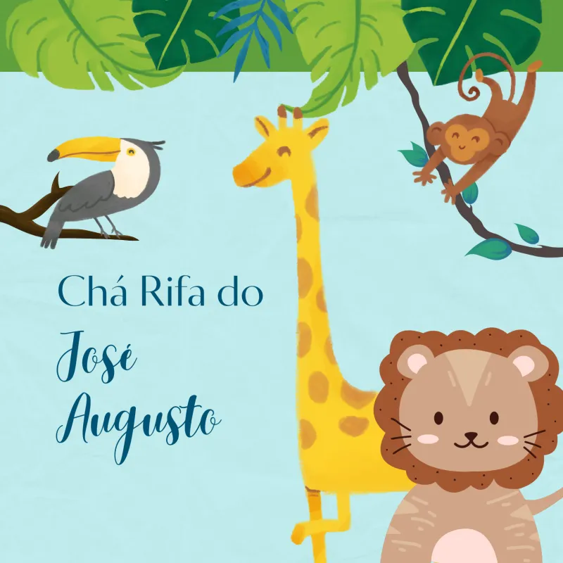 Imagem da campanha Chá Rifa do José Augusto